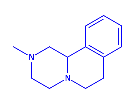 Molecular Structure of 801150-69-6 (2H-Pyrazino[2,1-a]isoquinoline,1,3,4,6,7,11b-hexahydro-2-methyl-,(+)-(8CI))