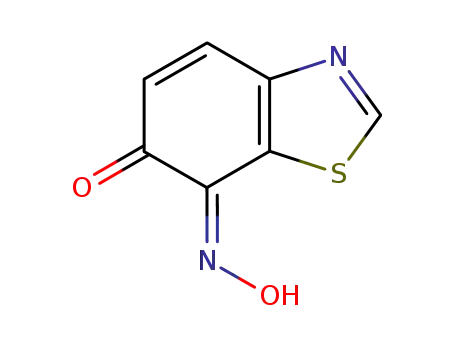 Molecular Structure of 79885-15-7 (6,7-Benzothiazoledione,7-oxime,(Z)-(9CI))