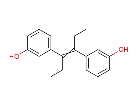 Molecular Structure of 80149-87-7 (3,3'-dihydroxy-alpha,beta-diethylstilbene)