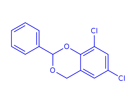 Molecular Structure of 873414-20-1 (1,3-Benzodioxan,6,8-dichloro-2-phenyl-(4CI))