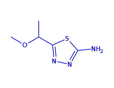 5-(1-methoxyethyl)-1,3,4-thiadiazol-2-amine(SALTDATA: FREE)