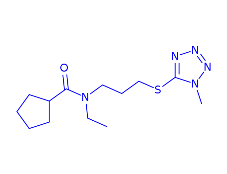 80085-45-6,N-ethyl-N-{3-[(1-methyl-1H-tetrazol-5-yl)sulfanyl]propyl}cyclopentanecarboxamide,