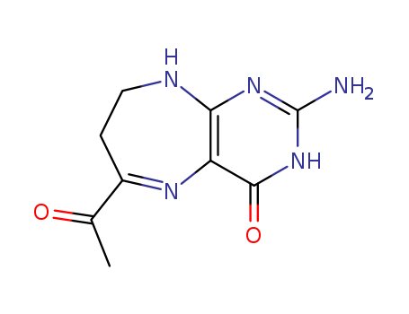 2-AMINO-4-OXO-6-ACETYL-7,8-DIHYDRO-3H,9H-PYRIMIDODIAZEPINE
