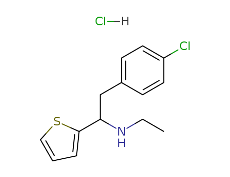 2-Thiophenemethanamine,a-[(4-chlorophenyl)methyl]-N-ethyl-,hydrochloride (1:1)