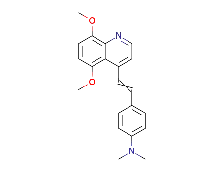 Molecular Structure of 801-98-9 (4-[2-(5,8-dimethoxyquinolin-4-yl)ethenyl]-N,N-dimethylaniline)