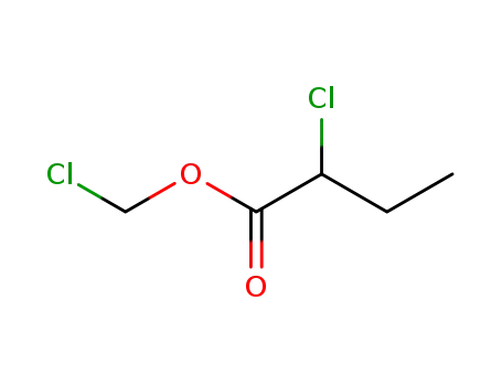 Molecular Structure of 80418-47-9 (Chloromethyl 2-chlorobutanoate)