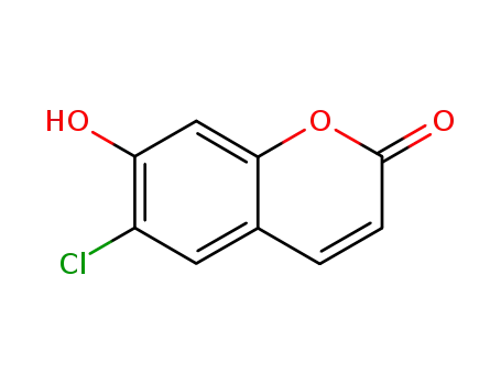 Molecular Structure of 87893-58-1 (6-CHLORO-7-HYDROXYCOUMARIN)