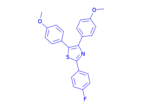Thiazole, 4,5-bis(4-methoxyphenyl)-2-(4-fluorophenyl)-