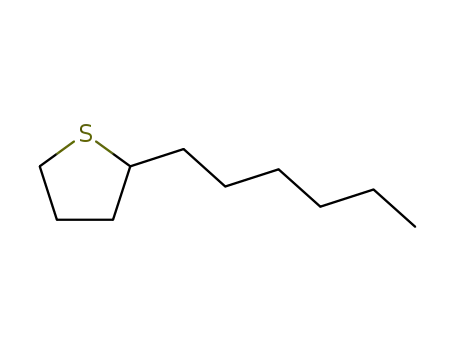 Molecular Structure of 876-37-9 (2-hexyltetrahydrothiophene)