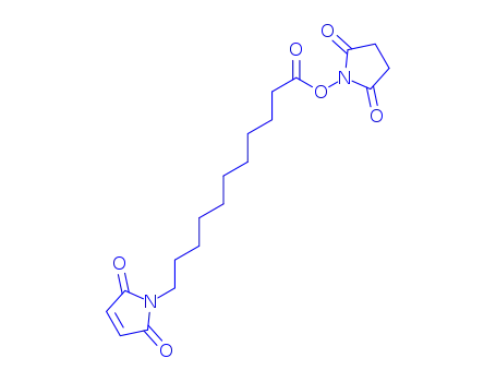 Molecular Structure of 87981-04-2 (N-Succinimidyl 11-(maleimido)undecanoate)