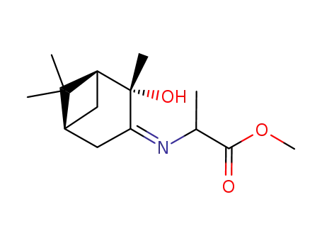 Molecular Structure of 87974-73-0 (Alanine, N-(2-hydroxy-2,6,6-trimethylbicyclo[3.1.1]hept-3-ylidene)-,
methyl ester)