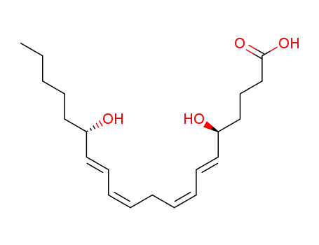 Molecular Structure of 82200-87-1 (5(S), 15(S)-DIHETE)