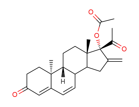 Molecular Structure of 805-84-5 (methylenedehydroacetoxyprogesterone)