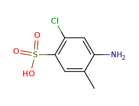 Molecular Structure of 80675-46-3 (5-Chloro-o-toluidine-4-sulfonic acid (NH2=1))