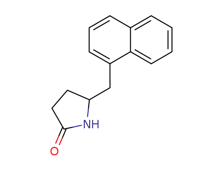 Molecular Structure of 80255-12-5 (5-(naphthalen-1-ylmethyl)pyrrolidin-2-one)