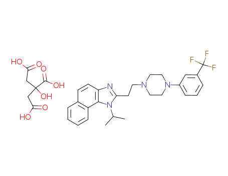 Molecular Structure of 80429-43-2 (1-(1-methylethyl)-2-(2-{4-[3-(trifluoromethyl)phenyl]piperazin-1-yl}ethyl)-1H-naphtho[1,2-d]imidazole 2-hydroxypropane-1,2,3-tricarboxylate (salt))