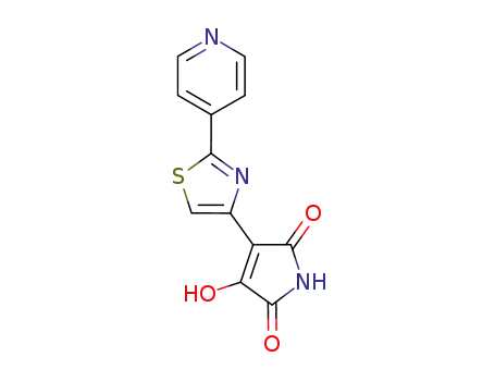 Molecular Structure of 80653-76-5 (Maleimide, 4-hydroxy-3-(2-(pyridyl)-4-thiazolyl)-)