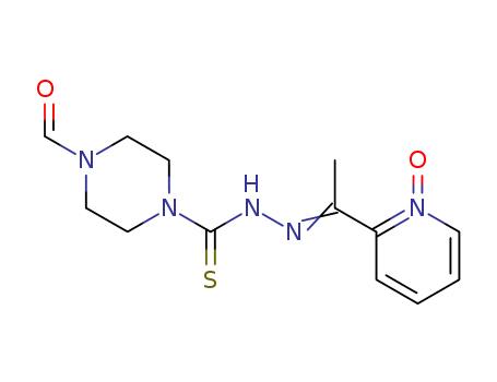 87587-09-5,4-({(E)-[(1Z)-1-(1-hydroxypyridin-2(1H)-ylidene)ethyl]diazenyl}carbonothioyl)piperazine-1-carbaldehyde,