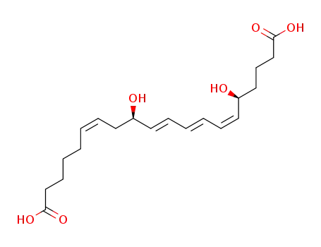 Molecular Structure of 80434-82-8 (20-CARBOXY-LEUKOTRIENE B4)