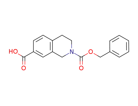 Molecular Structure of 877861-35-3 (2-((benzyloxy)carbonyl)-1,2,3,4-tetrahydroisoquinoline-7-carboxylic acid)