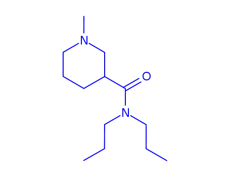 Molecular Structure of 804442-97-5 (3-Piperidinecarboxamide,1-methyl-N,N-dipropyl-(9CI))