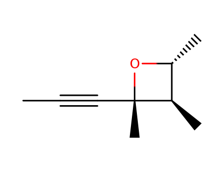 Molecular Structure of 81026-22-4 (Oxetane, 2,3,4-trimethyl-2-(1-propynyl)-, (2alpha,3beta,4beta)- (9CI))