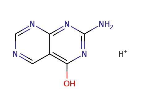 Molecular Structure of 89891-02-1 (Pyrimido[4,5-d]pyrimidin-4(1H)-one, 2-amino-, monohydrochloride)