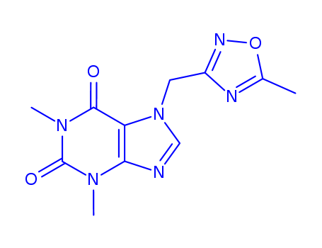 1H-Purine-2,6-dione,3,7-dihydro-1,3-dimethyl-7-[(5-methyl-1,2,4-oxadiazol-3-yl)methyl]-
