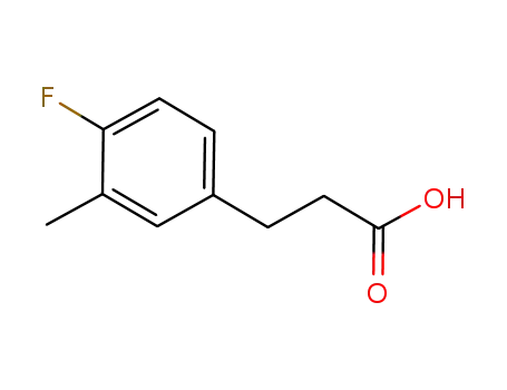 Molecular Structure of 881189-64-6 (3-(4-FLUORO-3-METHYLPHENYL)PROPIONIC ACID)