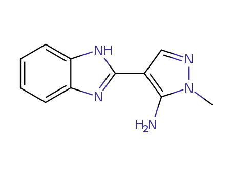 1H-Pyrazol-5-amine,4-(1H-benzimidazol-2-yl)-1-methyl-