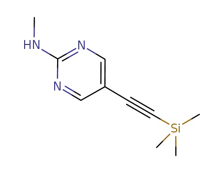 N-methyl-5-(2-(trimethylsilyl)ethynyl)pyrimidin-2-amine