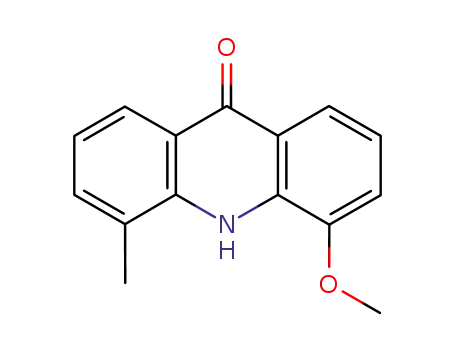 Molecular Structure of 88377-24-6 (4-methoxy-N-methylacridin-9-one)