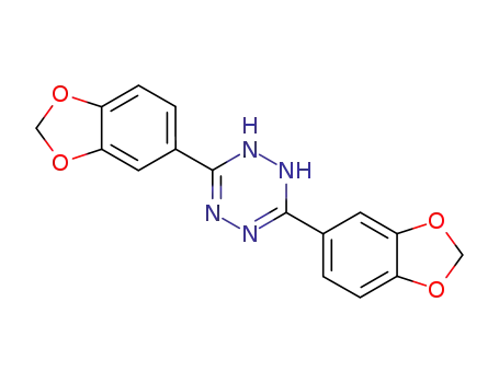 Molecular Structure of 81258-47-1 (3,6-bis(1,3-benzodioxol-5-yl)-1,4-dihydro-1,2,4,5-tetrazine)