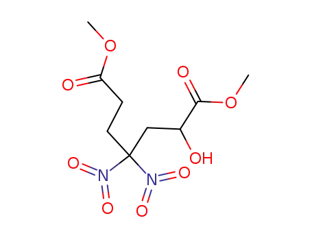 Molecular Structure of 813-90-1 (dimethyl 2-hydroxy-4,4-dinitroheptanedioate)