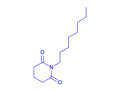 Molecular Structure of 80751-38-8 (N-(N-octyl)glutarimide)