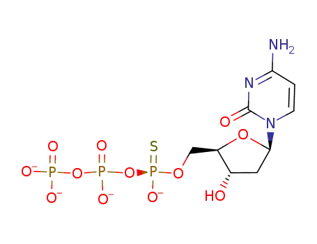 Molecular Structure of 80951-75-3 (2'-DEOXYCYTIDINE-5'-O-(1-THIOTRIPHOSPHATE), RP-ISOMER SODIUM SALT)