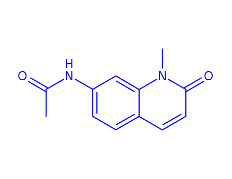 Molecular Structure of 813425-44-4 (Acetamide, N-(1,2-dihydro-1-methyl-2-oxo-7-quinolinyl)- (9CI))