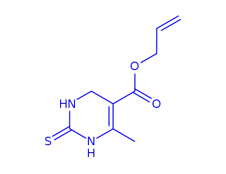 Molecular Structure of 813453-74-6 (5-Pyrimidinecarboxylicacid,1,2,3,6-tetrahydro-4-methyl-2-thioxo-,2-propenylester(9CI))