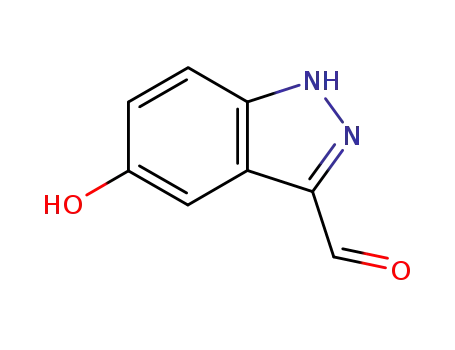 Molecular Structure of 882803-11-4 (5-HYDROXY-1H-INDAZOLE-3-CARBOXALDEHYDE)
