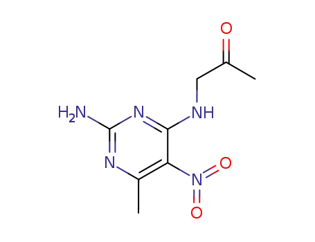 2-Propanone,1-[(2-amino-6-methyl-5-nitro-4-pyrimidinyl)amino]-(9CI)