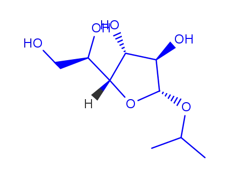 Molecular Structure of 807631-77-2 (ba-D-Glucofuranoside, 1-methylethyl (9CI))