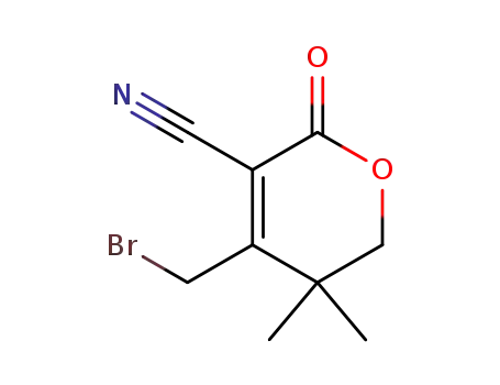 4-(bromomethyl)-5,5-dimethyl-2-oxo-6H-pyran-3-carbonitrile