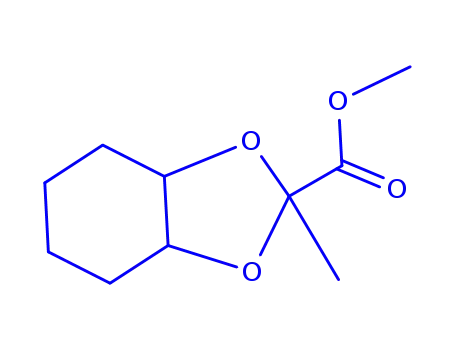 Molecular Structure of 813421-98-6 (1,3-Benzodioxole-2-carboxylicacid,hexahydro-2-methyl-,methylester(9CI))