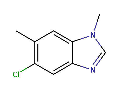 Molecular Structure of 81449-99-2 (1H-Benzimidazole,5-chloro-1,6-dimethyl-(9CI))