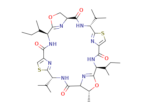 6,20-Dioxa-13,27-dithia-3,10,17,24,29,30,31,32-octaazapentacyclo[24.2.1.15,8.112,15.119,22]dotriaconta-5(32),12(31),14,19(30),26(29),28-hexaene-2,9,16,23-tetrone,7-methyl-11,25-bis(1-methylethyl)-4,18