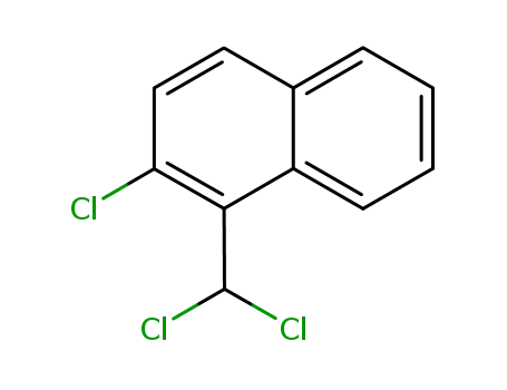 Molecular Structure of 80689-14-1 (2-chloro-1-(dichloromethyl)naphthalene)