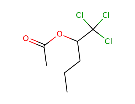 Molecular Structure of 80982-62-3 (1-(TRICHLOROMETHYL)BUTYL ACETATE)