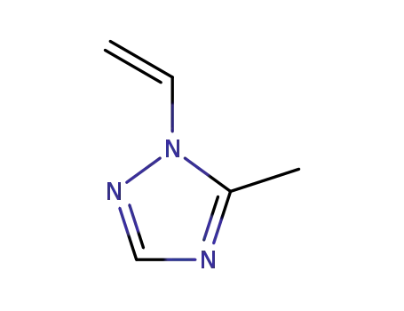 Molecular Structure of 80904-16-1 (1H-1,2,4-Triazole, 1-ethenyl-5-methyl-)