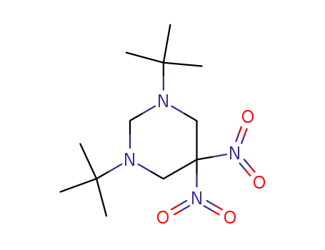 Molecular Structure of 34924-01-1 (Pyrimidine, 1,3-bis(1,1-dimethylethyl)hexahydro-5,5-dinitro-)
