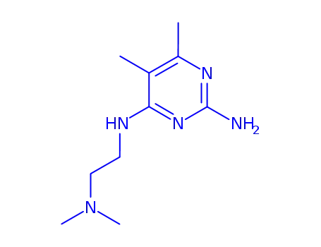 Pyrimidine, 2-amino-4-(2-dimethylaminoethylamino)-5,6-dimethyl- (4CI)